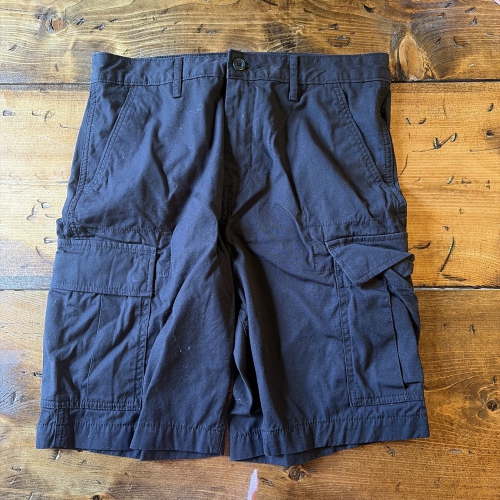 Men's Levi's Utilitarian Black Cargo Hiking Shorts Pants  Size 30 In Waist